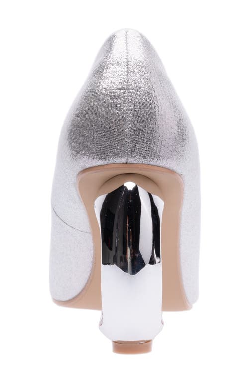 Ninety Union Blast Square Toe Pump In Silver