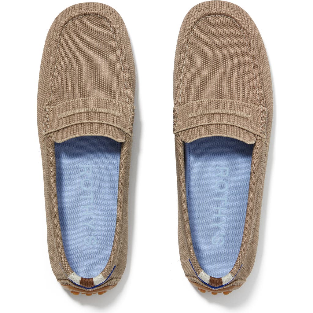 Rothys The Driver In Brown/neutral In Latte