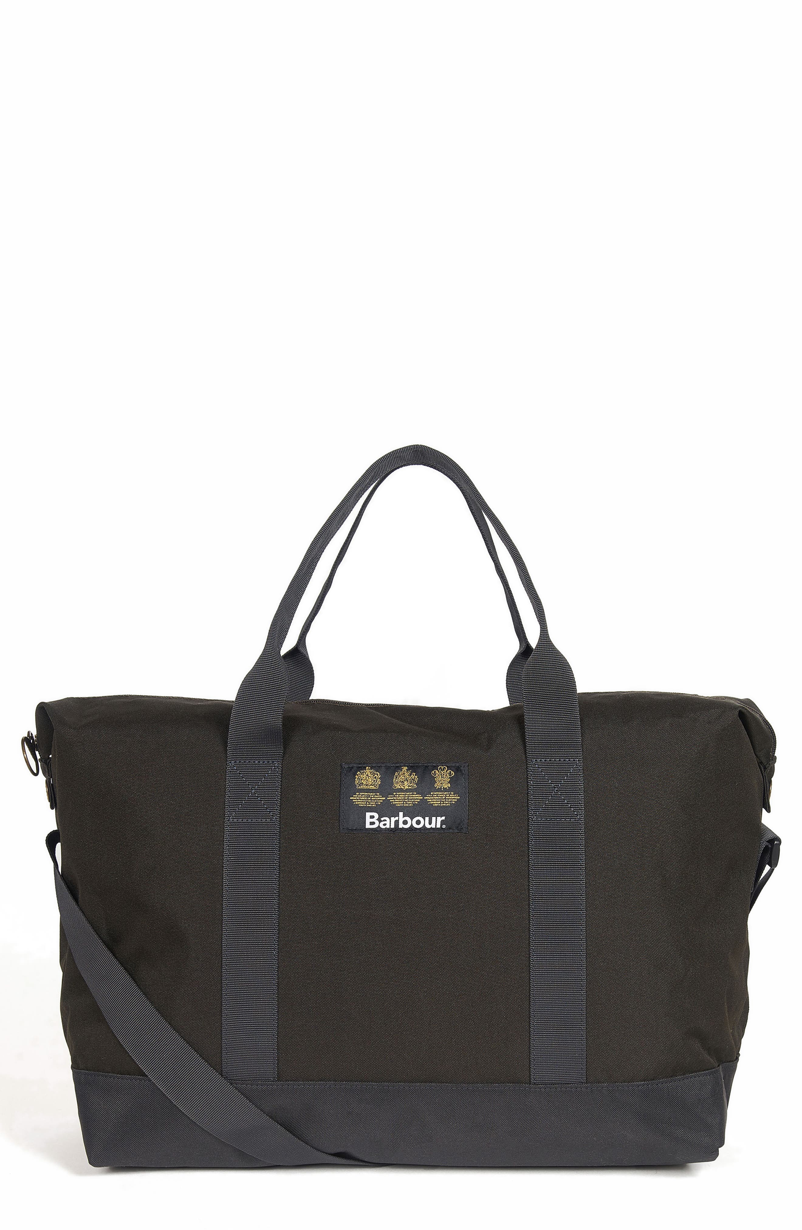 barbour canvas holdall