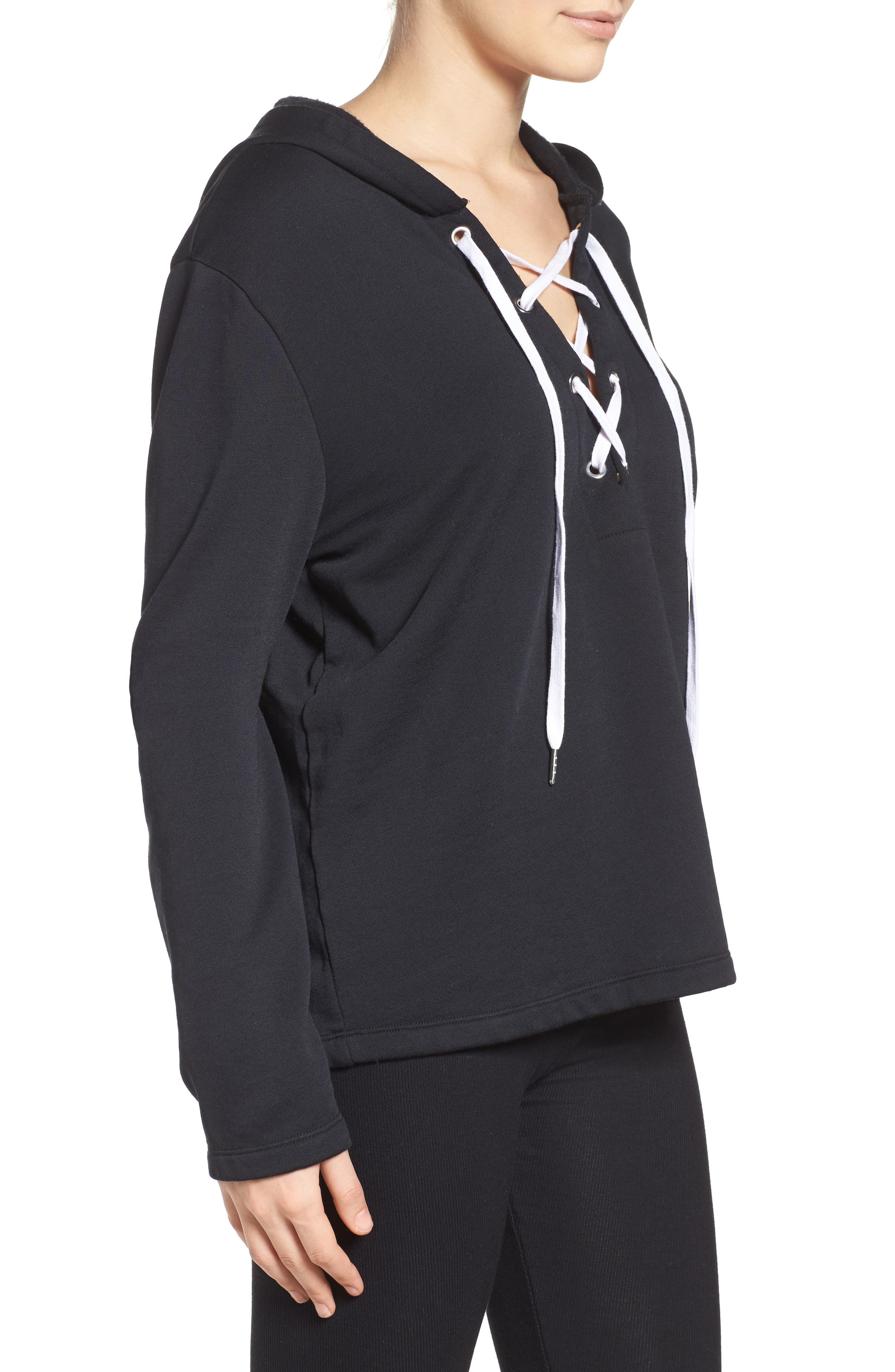 The Laundry Room Lace-Up Hoodie | Nordstrom