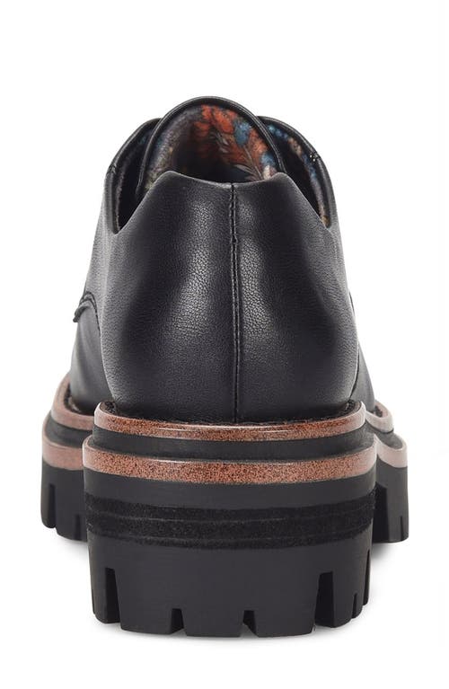 Korks Veda Lug Sole Platform Derby In Black