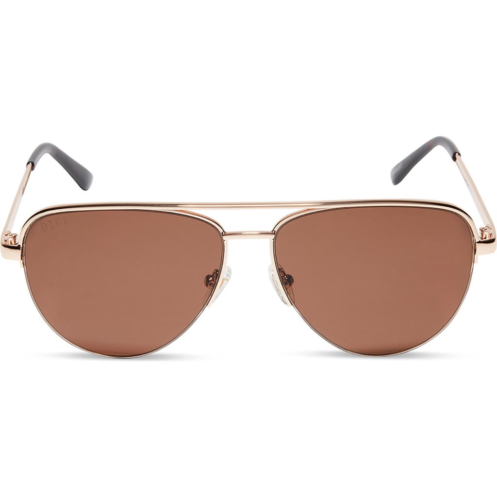 Diff 59mm August Aviator Sunglasses In Brown