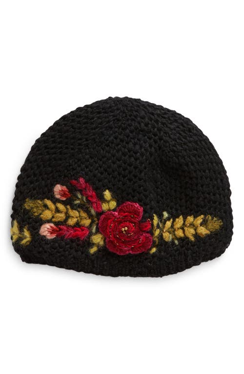 1920s Style Hats for a Vintage Twenties Look FRENCH KNOT Josephine Wool Cloche in Black at Nordstrom $82.00 AT vintagedancer.com