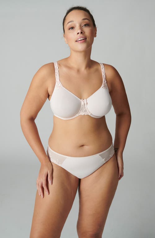 Simone Perele Andora Embroidered Bikini In Blush
