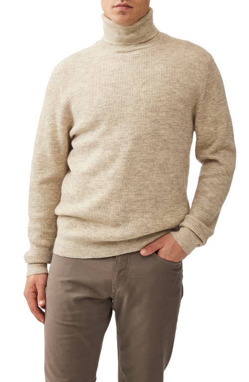 Shop Rodd & Gunn Castle Ridge Wool Turtleneck Sweater In Birch