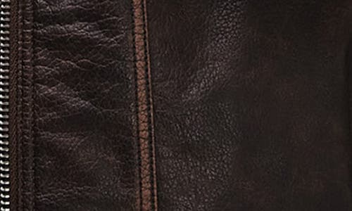 TOPSHOP TOPSHOP OVERSIZE FAUX LEATHER BOMBER JACKET
