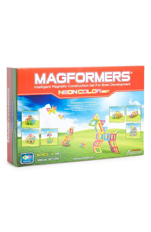 Magformers Magnetic 3D Construction Set in Neon at Nordstrom