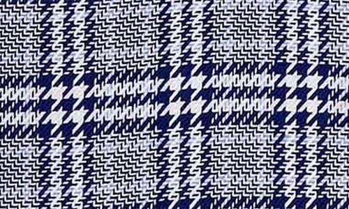 David Donahue Trim Fit Micropattern Cotton Dress Shirt In Navy
