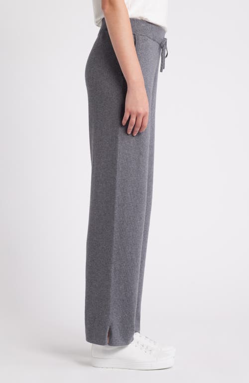 Shop Caslonr Caslon(r) Cotton & Cashmere Sweater Pants In Grey Dark Heather