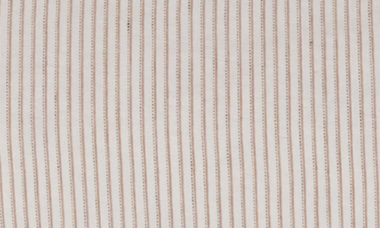 Pom Pom At Home Connor Stripe Linen & Cotton Body Pillow In Ivory/ Amber