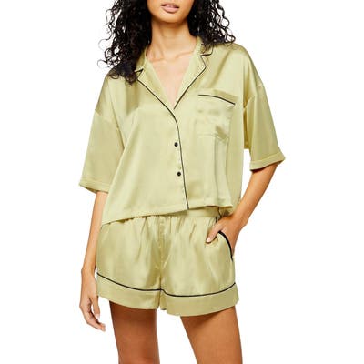 Topshop Chloe Short Pajamas, Green
