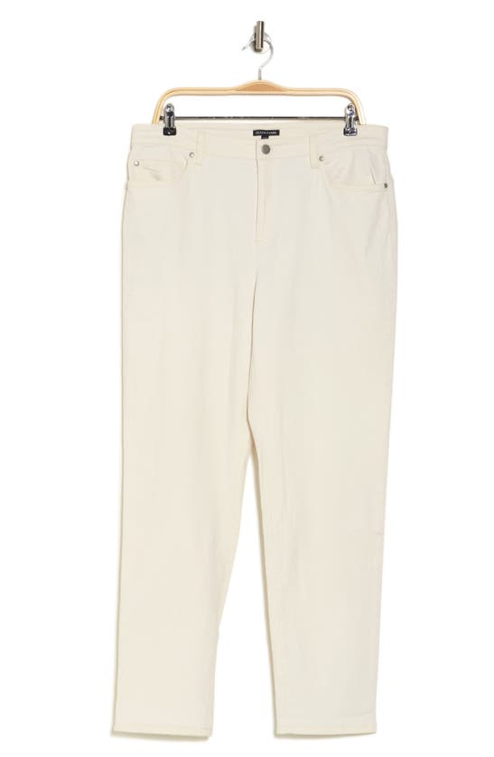 Eileen Fisher High Waist Slim Fit Jeans In Undyed Natural