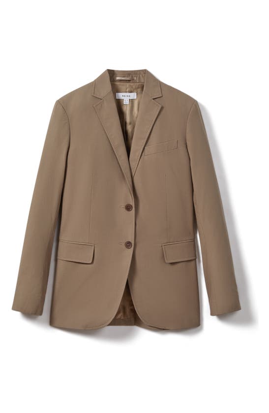 Shop Reiss Hope Cotton Jacket In Taupe