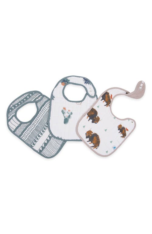 UPC 812967022540 product image for little unicorn 3-Pack Classic Cotton Muslin Bibs in Bison at Nordstrom | upcitemdb.com