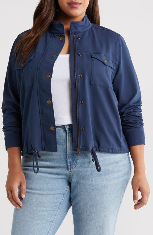 caslon(r) Stretch Cotton Jacket Navy Blazer at Nordstrom,