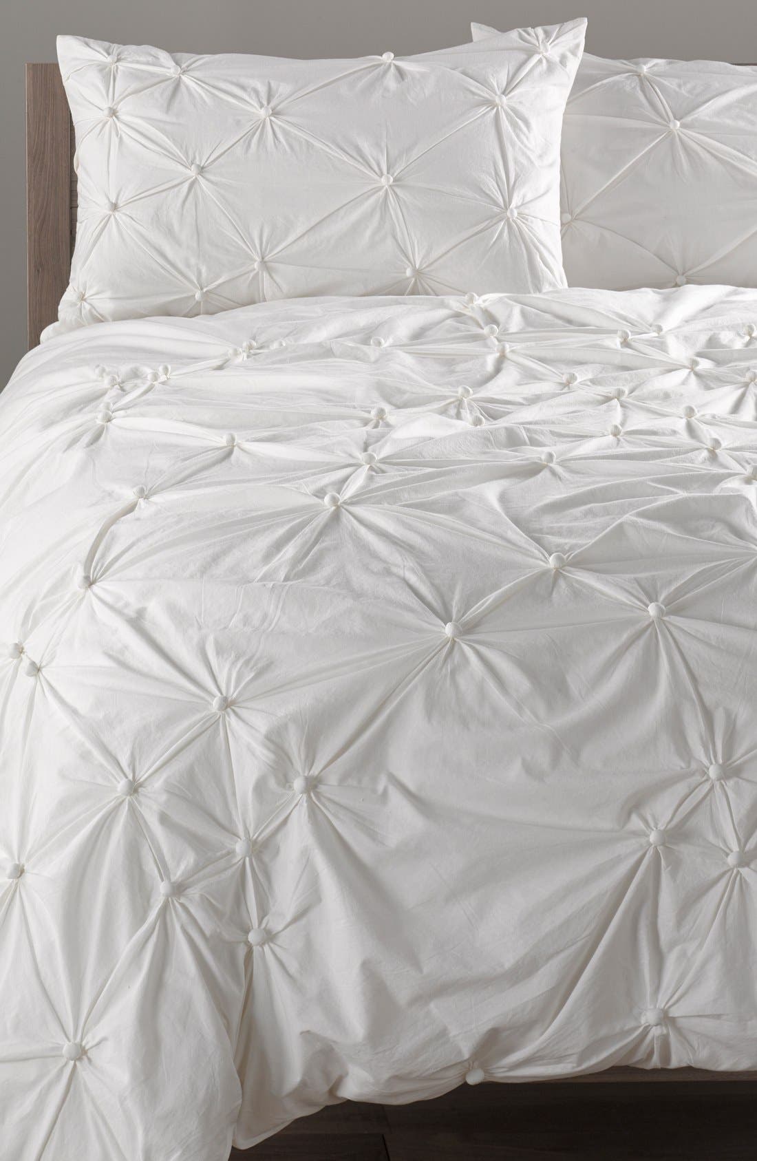 Nordstrom at Home Gathered Duvet Cover Nordstrom