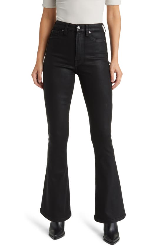 7 FOR ALL MANKIND 7 FOR ALL MANKIND TAILORLESS COATED ULTRA HIGH WAIST SKINNY BOOTCUT JEANS