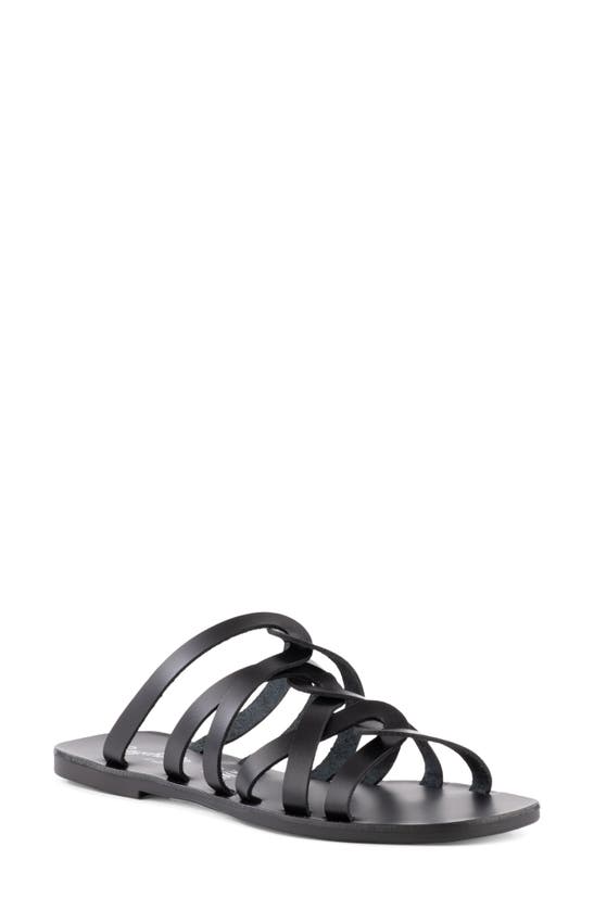 Shop Seychelles Off The Grid Strappy Sandal In Black