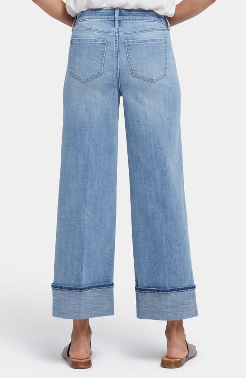 Shop Nydj Teresa Deep Cuff Wide Leg Jeans In Madison River