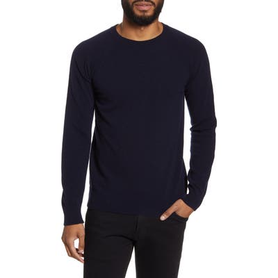 Officine Generale Raglan Sleeve Cashmere & Wool Sweater, Blue