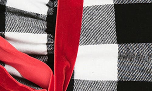 Joe-ella Kids' Buffalo Check Party Dress In Black