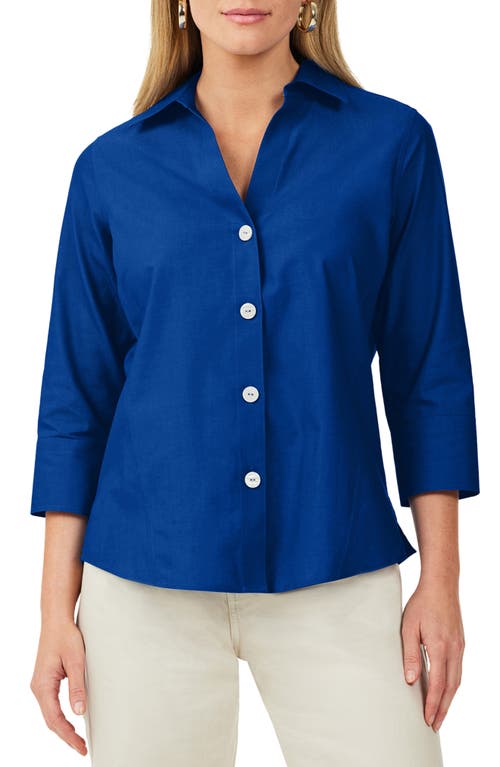 Paityn Non-Iron Cotton Shirt in Royal Blue