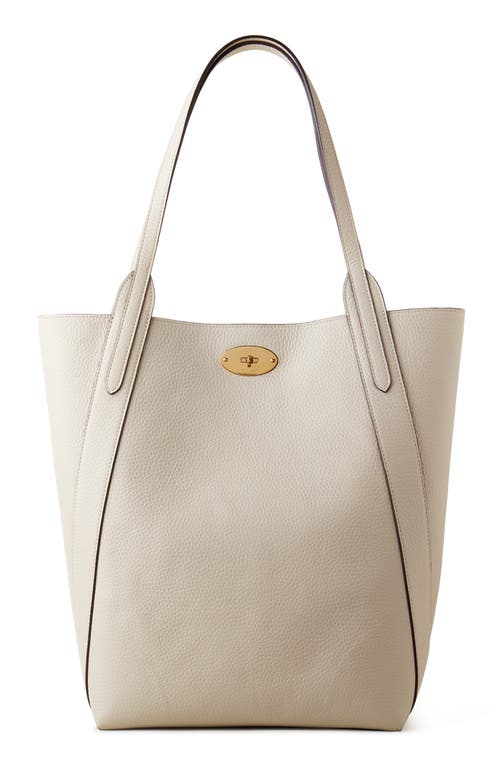 Mulberry Bayswater Heavy Grain Leather North/South Tote in Chalk at Nordstrom
