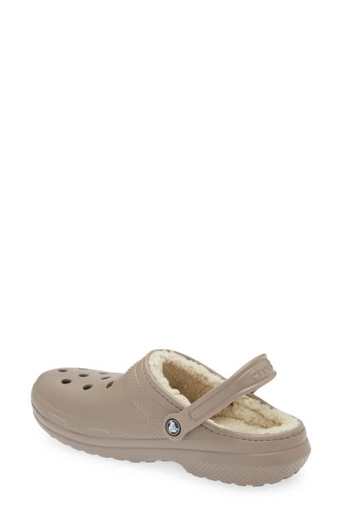 Shop Crocs ™ Classic Lined Slipper In Mushroom/bone