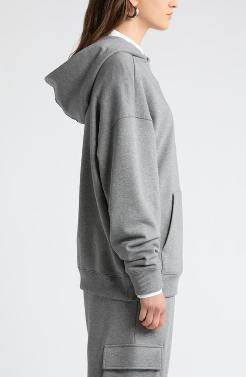 Shop Nordstrom Luxe Organic Cotton Hoodie In Grey Heather