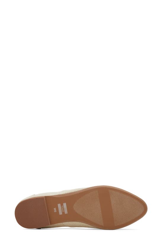 Toms Women's Jutti Neat Classic Almond Toe Flats In Natural