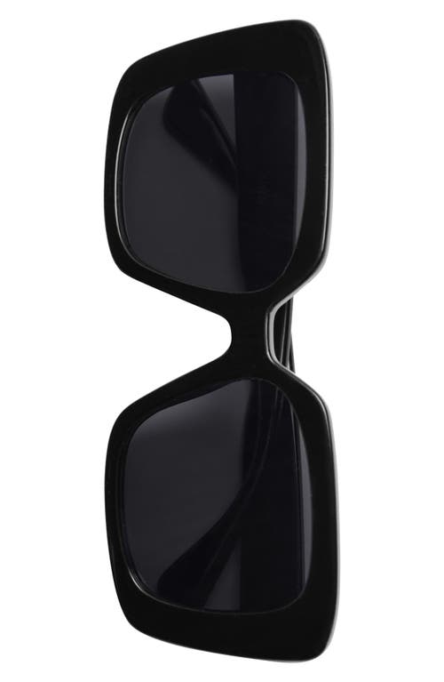 Shop Mango Square Sunglasses In Black