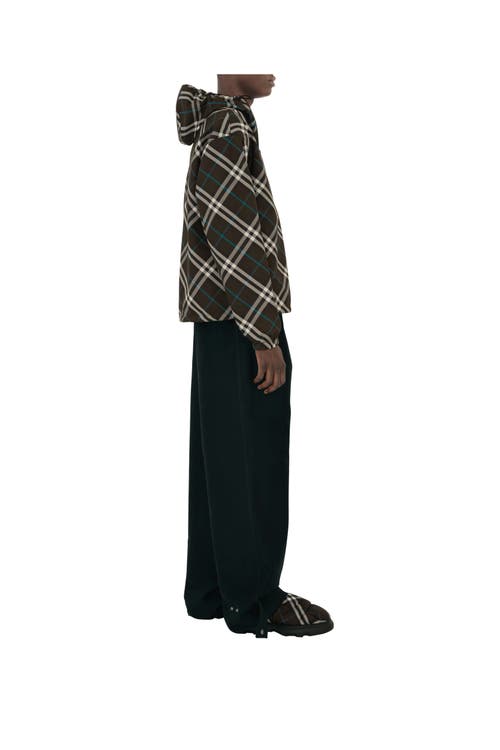 Burberry Anorak Check-pattern Zipped Hooded Jacket In Snug