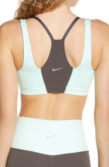 Nike Swoosh Women's Medium-Support Graphic Sports Bra Black/White/Particle  Grey