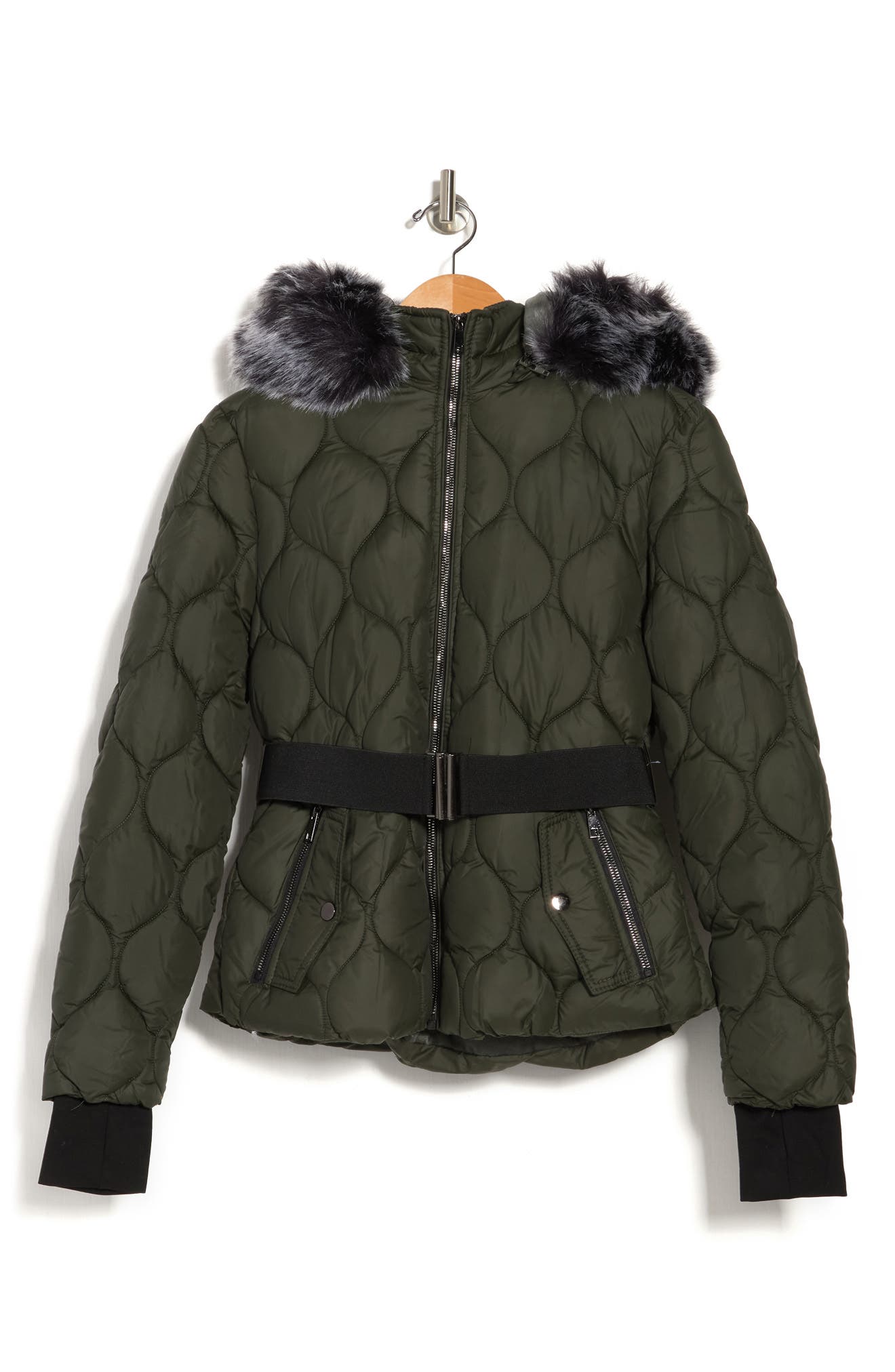 ymi jacket with fur hood