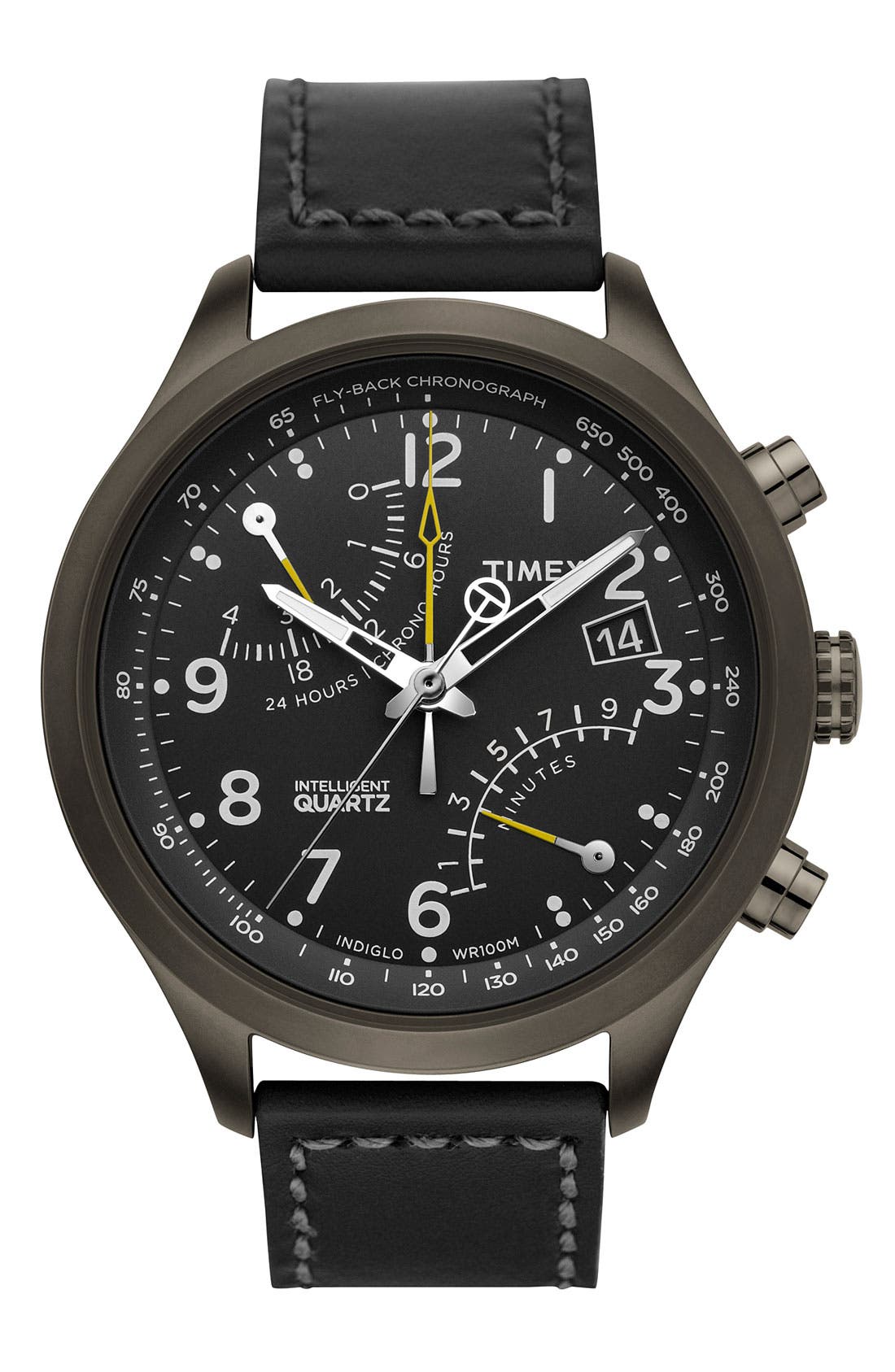 Timex® 'Intelligent Quartz' Flyback Chronograph Watch, 45mm | Nordstrom