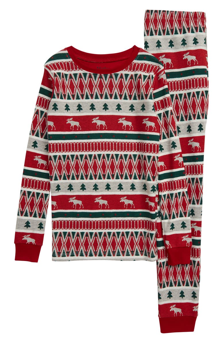 Hatley Winter Fair Isle Print Fitted Two Piece Pajamas Toddler Boys Little Boys Big Boys Nordstrom