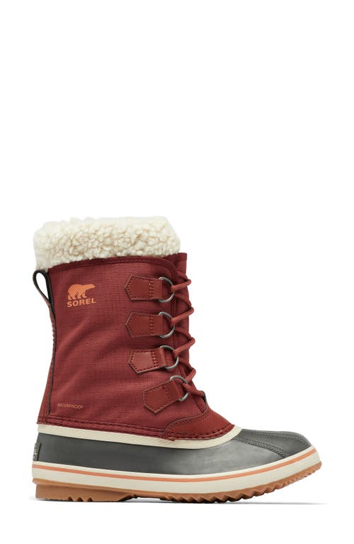 Shop Sorel Winter Carnival Waterproof Boot In Spice/gum