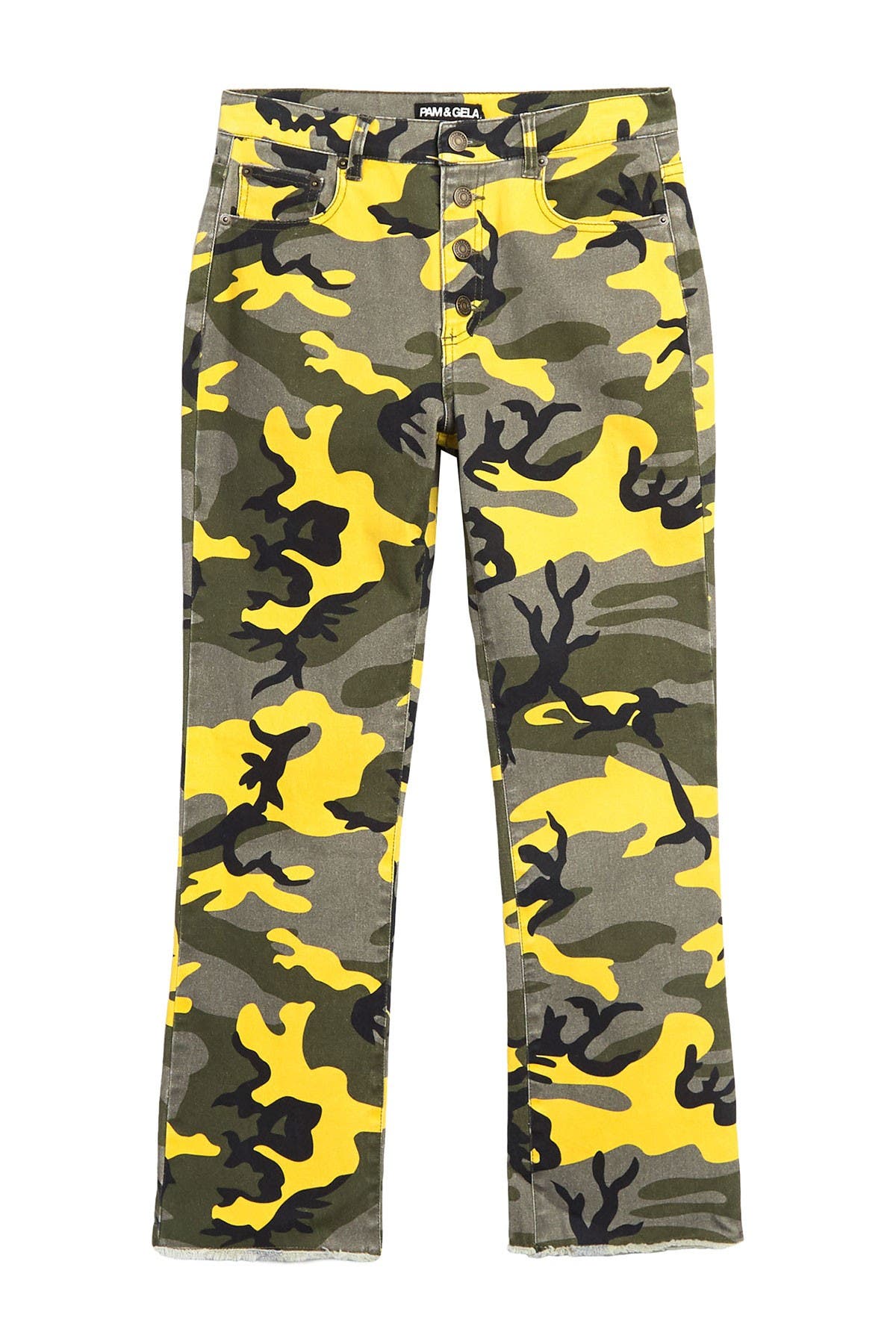 button fly cropped jeans
