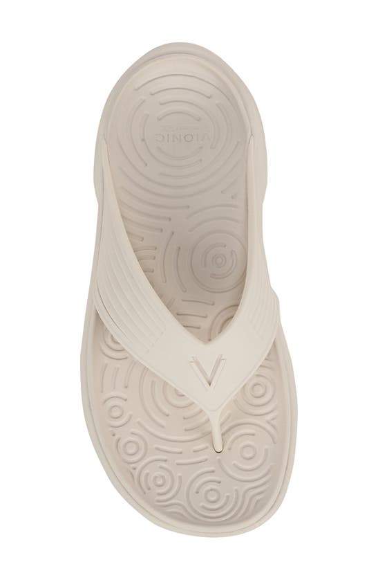 Shop Vionic Tide Rx Flip Flop In Cream