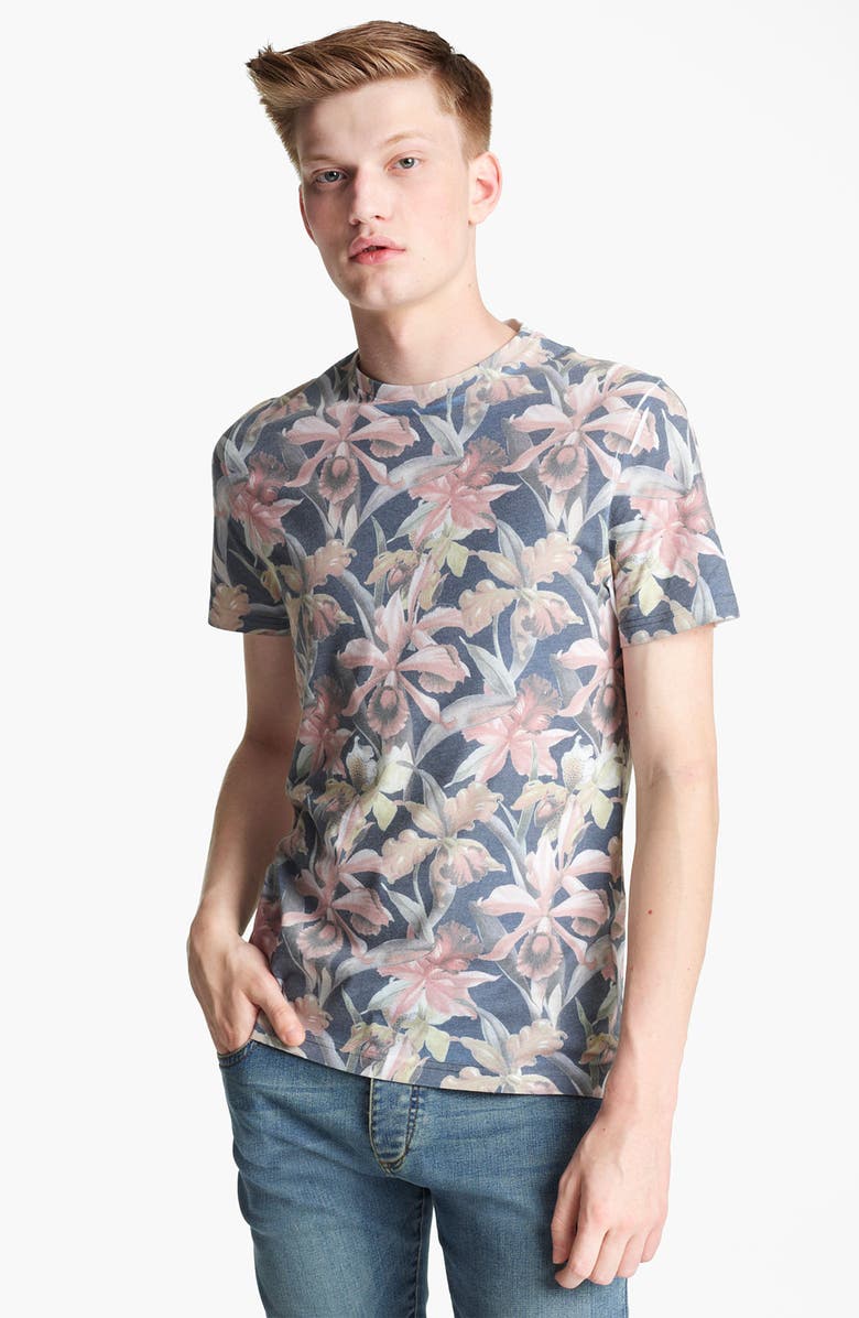 Topman 'Moody Floral' Print T-Shirt | Nordstrom