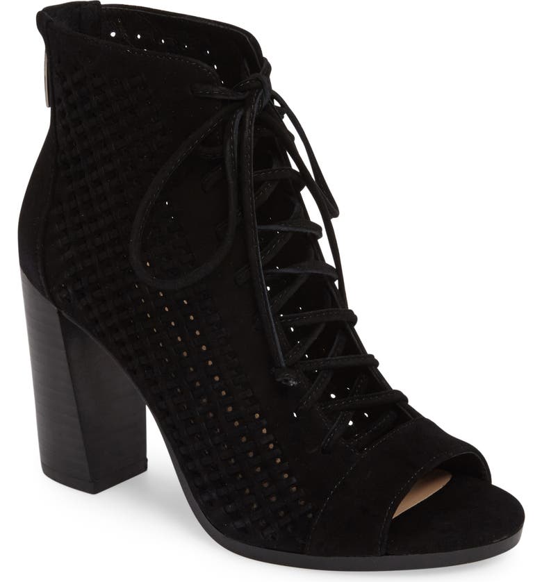 Vince Camuto Kevina Lace-Up Open Toe Bootie (Women) | Nordstrom
