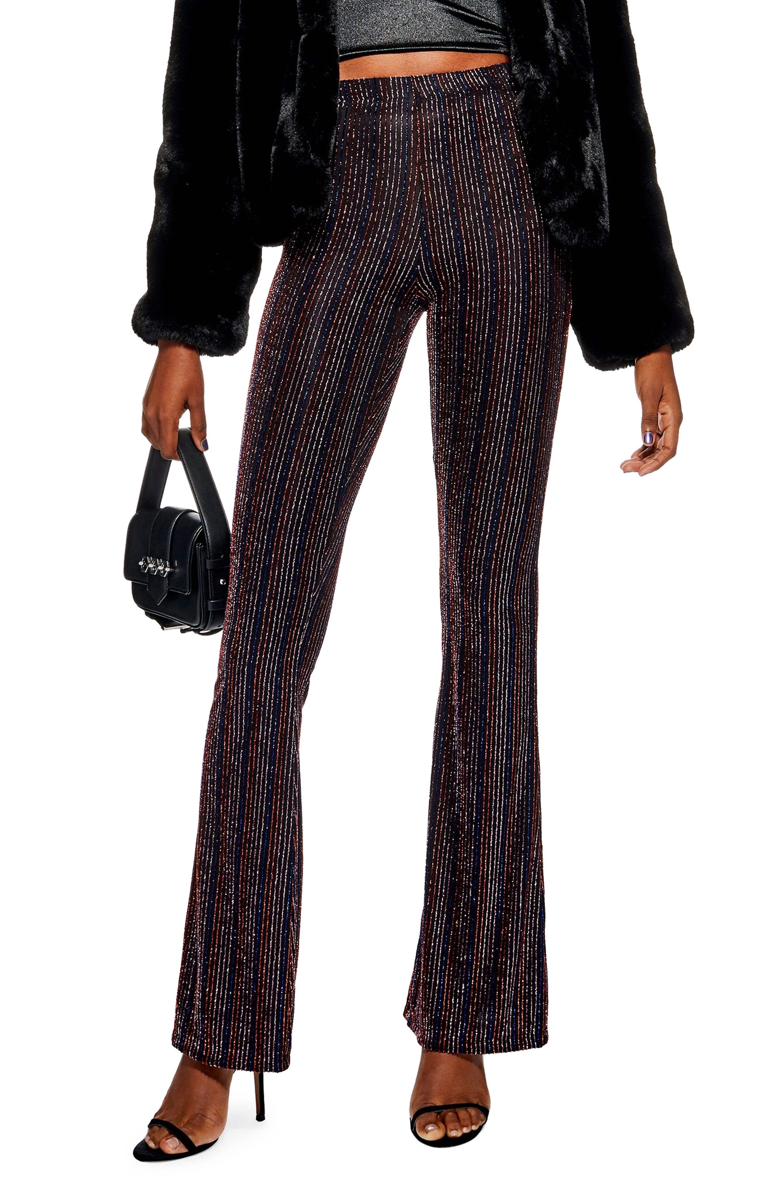 glitter stripe pants