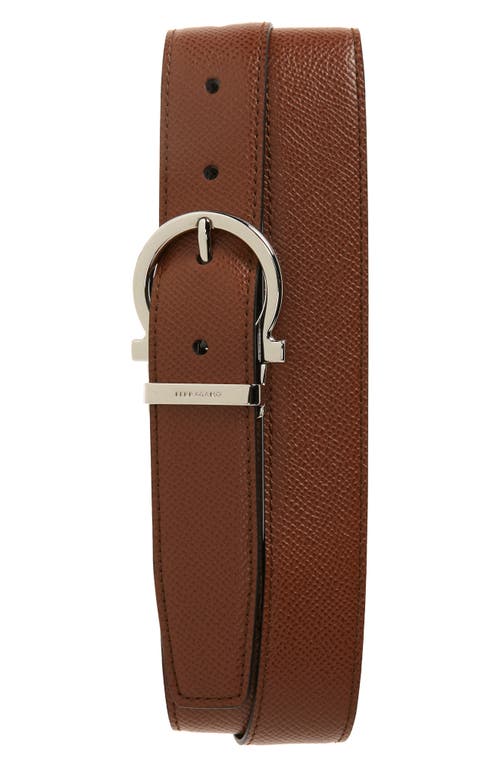 FERRAGAMO Reversible Leather Belt Radica Nero at Nordstrom, Eu