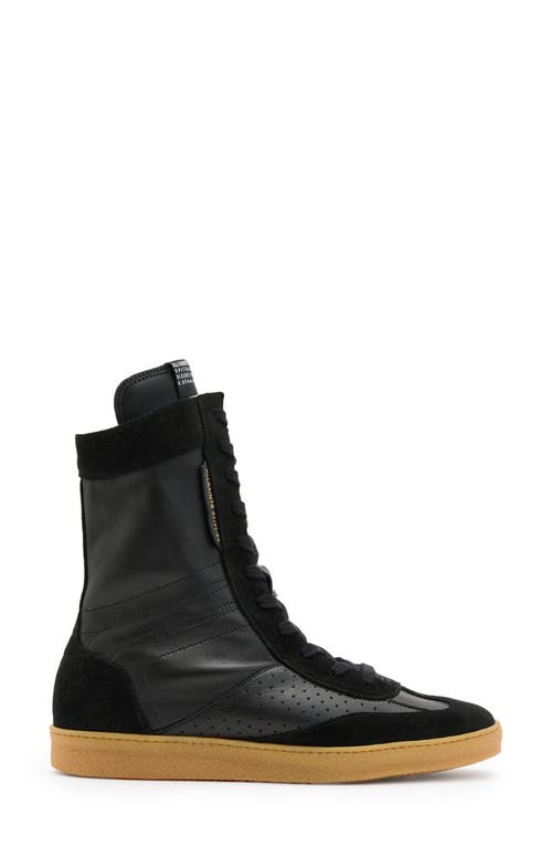 Shop Allsaints Louise High Top Sneaker In Black