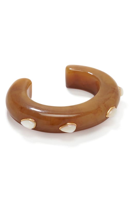 Lizzie Fortunato Ridge Studded Cuff in Mocha 