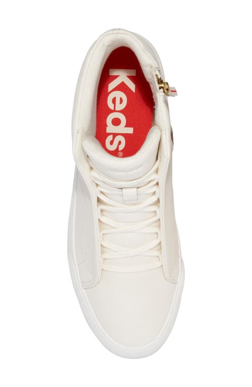 Shop Keds ® Remi Zip Sneaker In Egret Leather