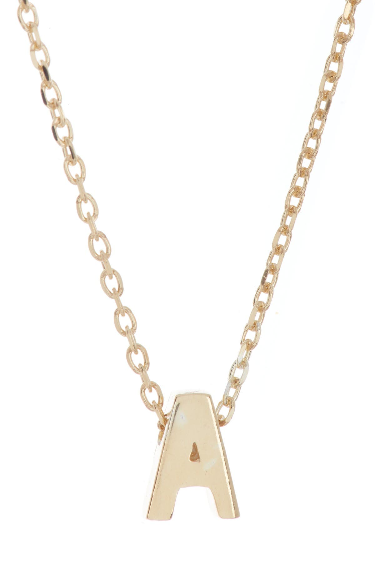 ADORNIA 14K GOLD PLATED INITIAL PENDANT NECKLACE,791109049235
