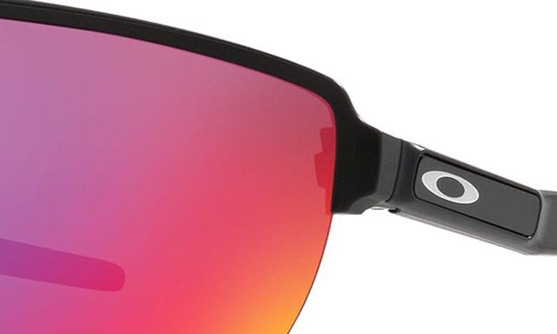 Oakley Womens Black Oo9248 Corridor Shield-shape Acetate Sunglasses In Black Grey