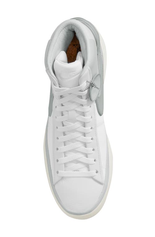 Shop Nike Blazer Phantom Mid Top Sneaker In White/pumice/white