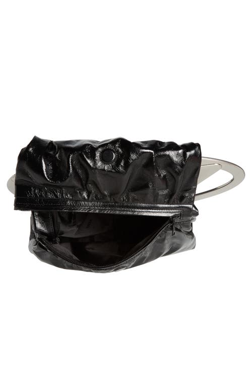 Shop Diesel ® Big-d Leather Pouch In Black Shine